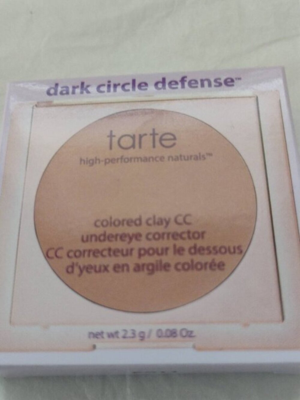 tarte Dark Circle Defense CC Undereye Corrector Shade 'Medium-Tan Peach'- NWT
